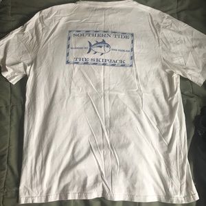 South Tide Tee Shirt. White